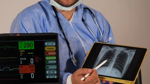 Man doctor examining Stock Footage 250559660