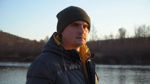 The man does not understand what is happening. The conceived man Stock Footage 120698903