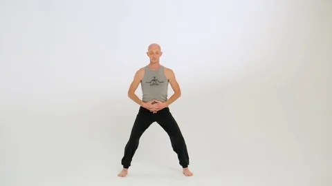 Man doing calisthenics Stock Footage 82608981