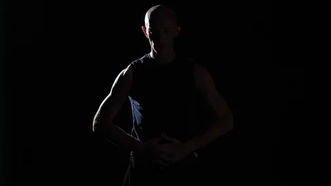 Man doing calisthenics Stock Footage 82659625