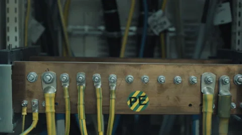 Man doing electrical metering equipment Video stock 68508739