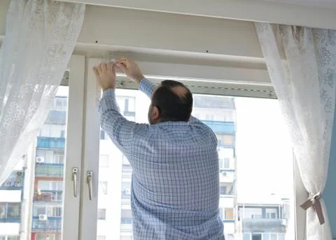 Man doing housework Stock Photos
