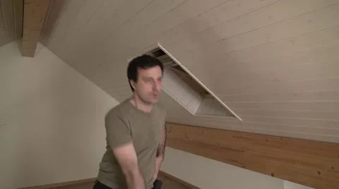 Man doing a kettlebel Stock Footage 20453802