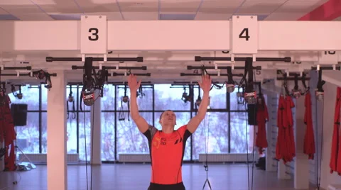 The man doing the lifting Stock Footage 62185965