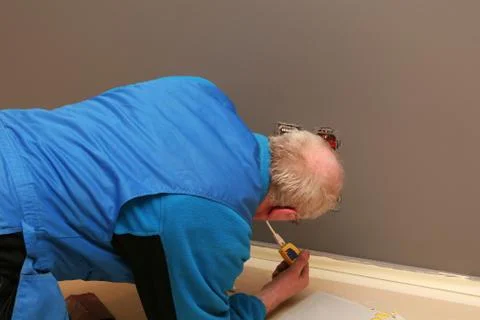 Man doing manual work Stock Photos