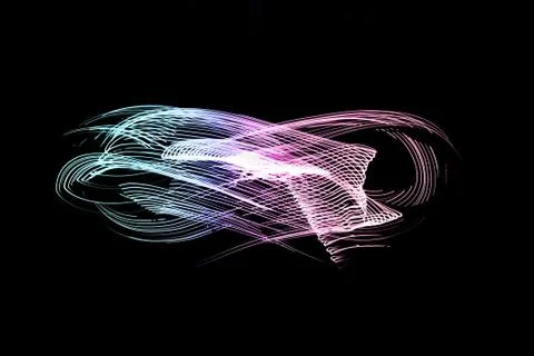 Man doing movements in LED Strip Light Stock Illustration