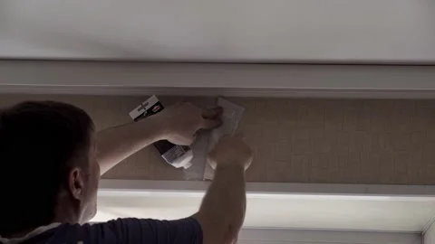 A man doing repairs Stock Footage 153835854