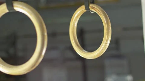 Man doing ring dips (BMCC 2.5K - 2400x1350) Stock-Footage 47986479