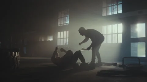 Man doing sit-ups with trainer Stock-Footage 236180922