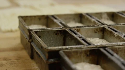 Man doing some baking in Tromsø, Norway, bread Video stock 76566342