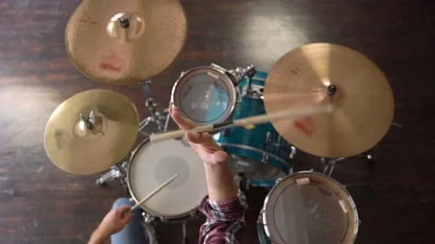 Man Doing Stick Tricks. Drummer showing drum stick spinning method Stock Footage 155553838