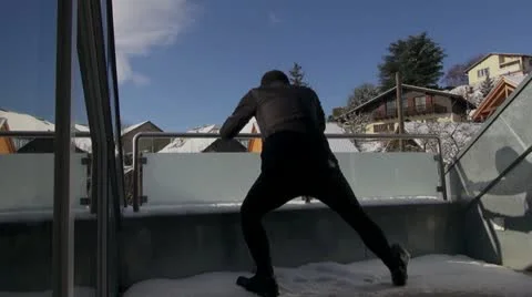 Man doing stretching Video stock 20439664