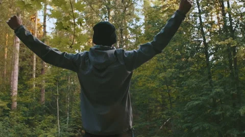 A man doing stretching before main exercises or before training Stock Footage 157164092