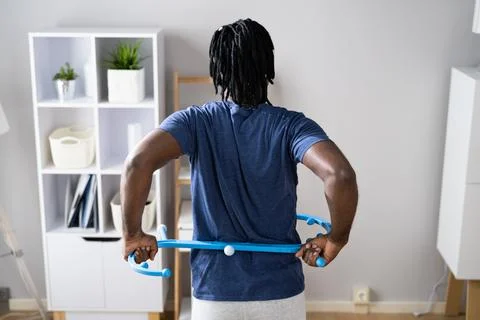 Man Doing Trigger Point Massage Stock Photos