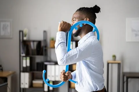 Man Doing Trigger Point Massage Stock Photos