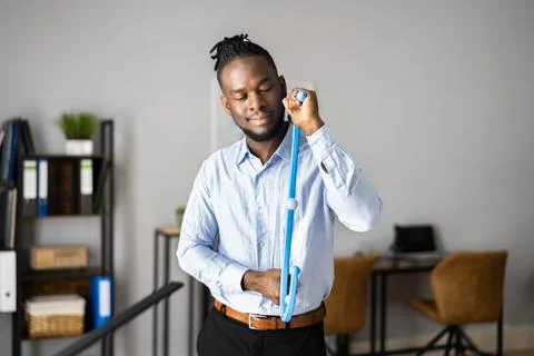 Man Doing Trigger Point Massage Stock Photos