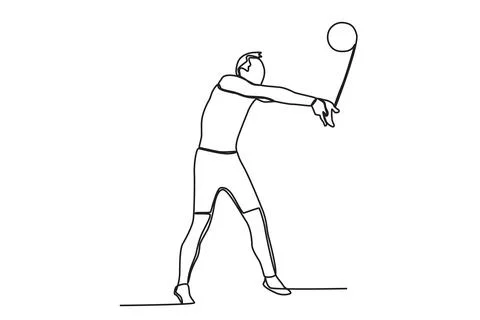 A man is doing the underpass Stock Illustration