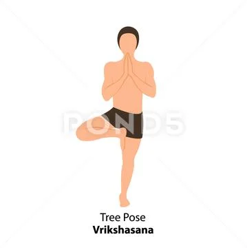 Yoga vrikshasana tree pose Stock Photo by ©byheaven 6761945