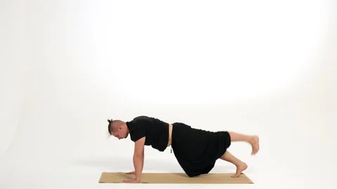 Man doing yoga Stock Footage 82652007