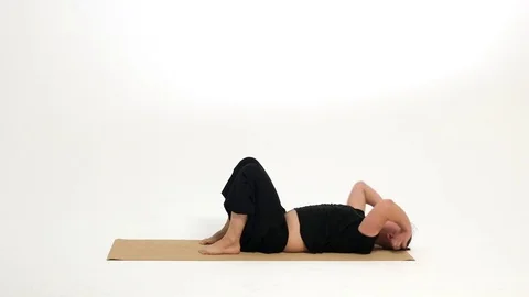 Man doing yoga Stock Footage 82659545