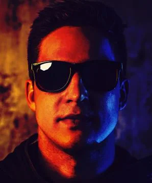 Man dramatic portrait Stock Photos