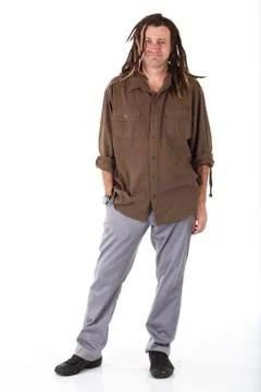 Man with dreadlocks Foto stock
