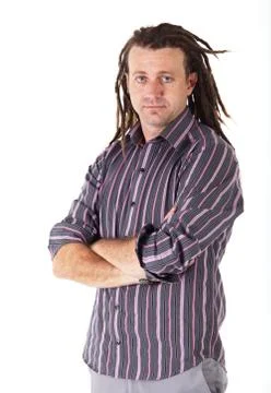 Man with dreadlocks Stock Photos