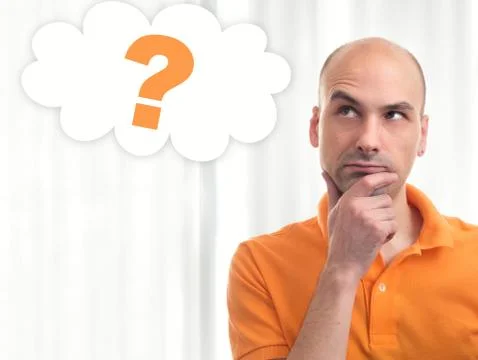 Man dreams about something Stock Photos