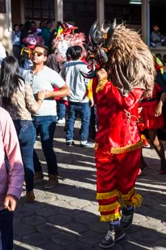 Man, dressed as Devil Stock Photos