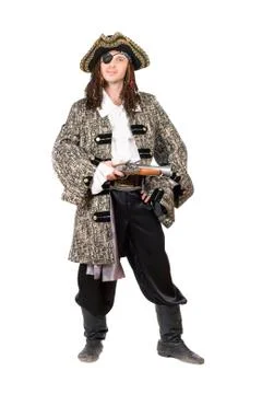 Man dressed as pirate Stock Photos