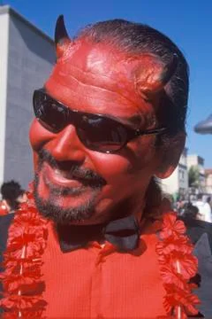 Man dressed as Satan, the Devil Stock Photos