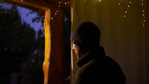 Man Dressing as Skier getting Ready Stock Footage 130072308