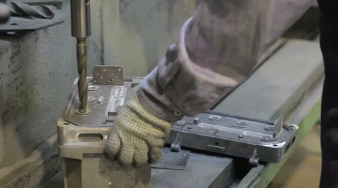 Man Drilling Holes Video stock 59898575