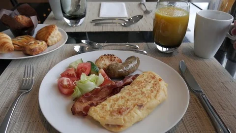 Man drink coffee sitting at the table Stock Footage 79530927