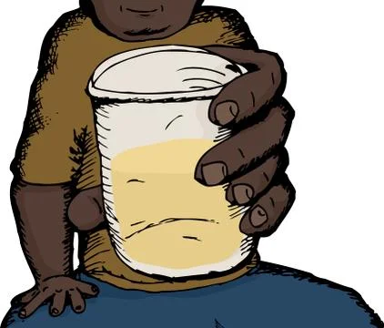 Man Drinking Alcohol Stock Illustration