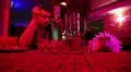 Man drinking and smoking in a restaurant HD Footage