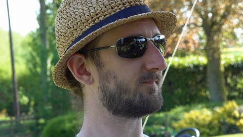 Man drinking beer Stock Footage 89684560