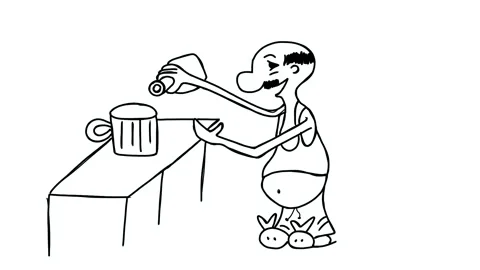 Man drinking beer Stock Footage 171219151