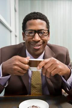 Man Drinking Coffee Stock Photos