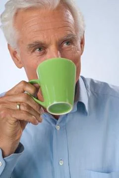 Man Drinking Coffee Stock Photos