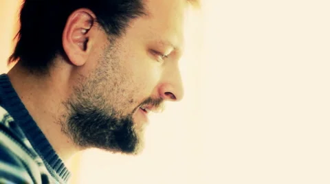 Man drinking coffee / tea during work Stock Footage 949315