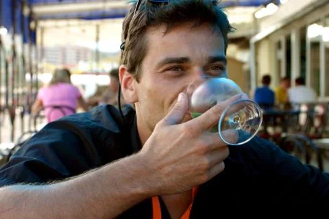 Man drinking Stock Photos