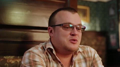 Man Drinking A Pint Of Beer Stock Footage 45859761