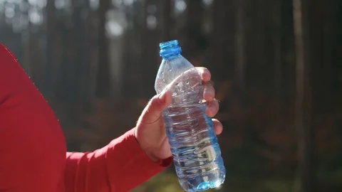 Man drinking water after hard workout Stock-Footage 102830440