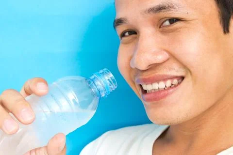 Man drinking Water Stock Photos