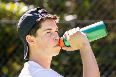 Man Drinking Water Stock Photos