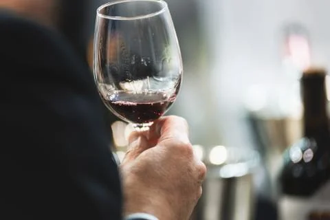 Man drinking wine Stock Photos