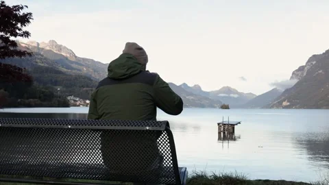 A man drinks tea Stock Footage 292928365