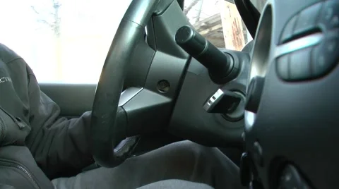 Man drives a car. Vídeos de archivo 59667202