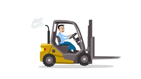 Man drives a forklift 스톡 동영상 99692984
